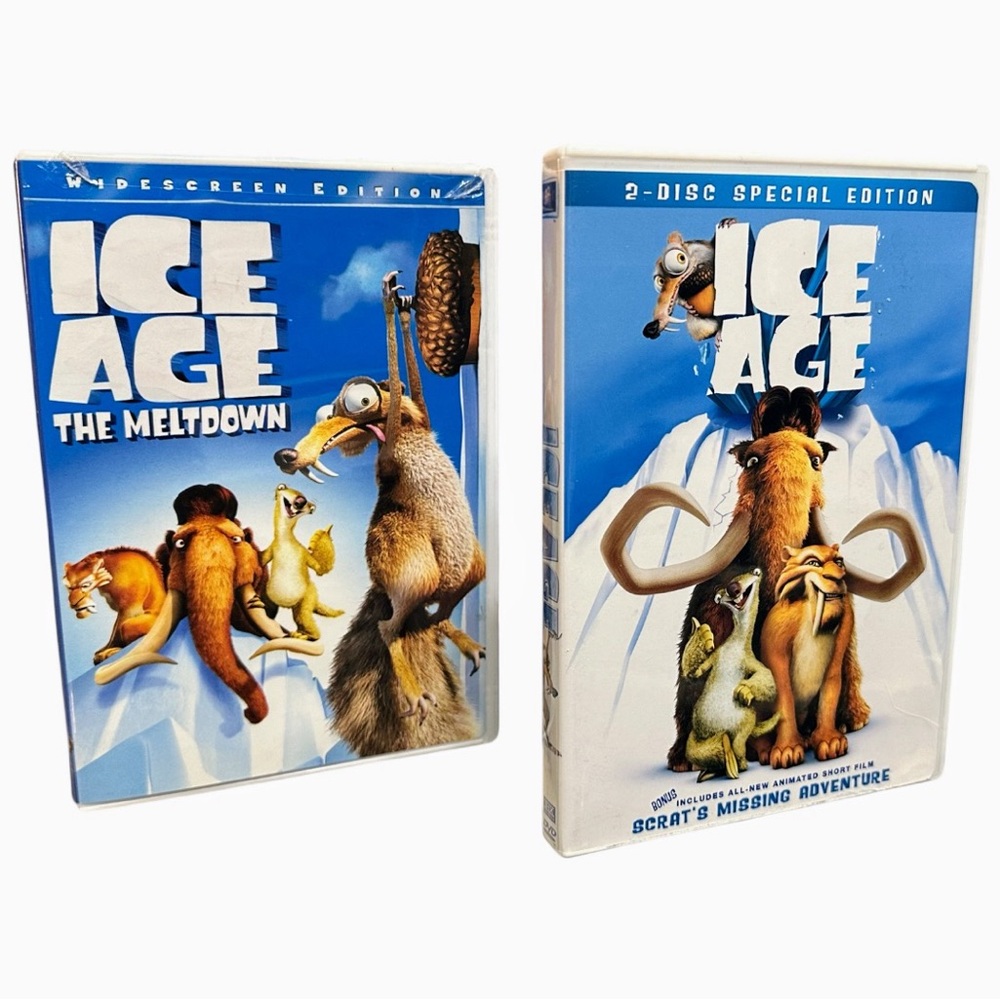 Ice Age 1 & 2 DVD Movie Lot - The Meltdown Widescreen & 2-Disc Special Edition - Picture 5 of 10